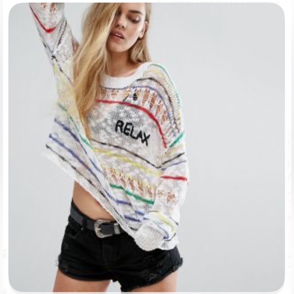 Wildfox Multicolor Striped Sweater